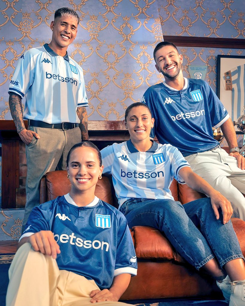 Me vuelvo loco con las nuevas camisetas de Racing Club...
