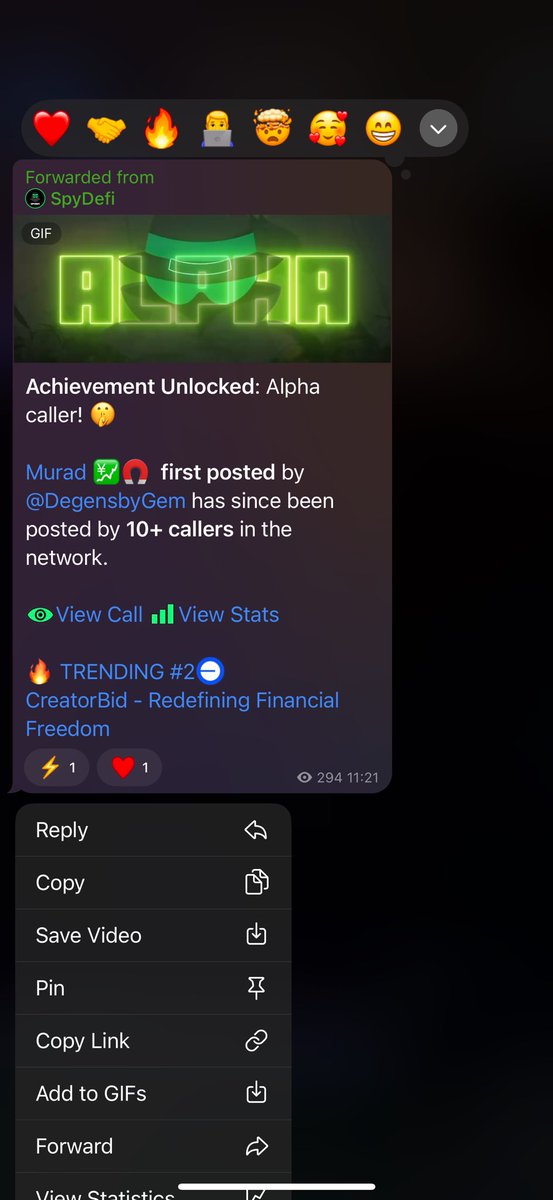 Numbers don’t lie. 😼

I was the first to call $Murad (proof below)

126k > 18M (146.8x) 💎

We have been cooking hard for weeks.🔥

Join the most alpha degen channel below ⬇️ 

t.me/DegensbyGem
