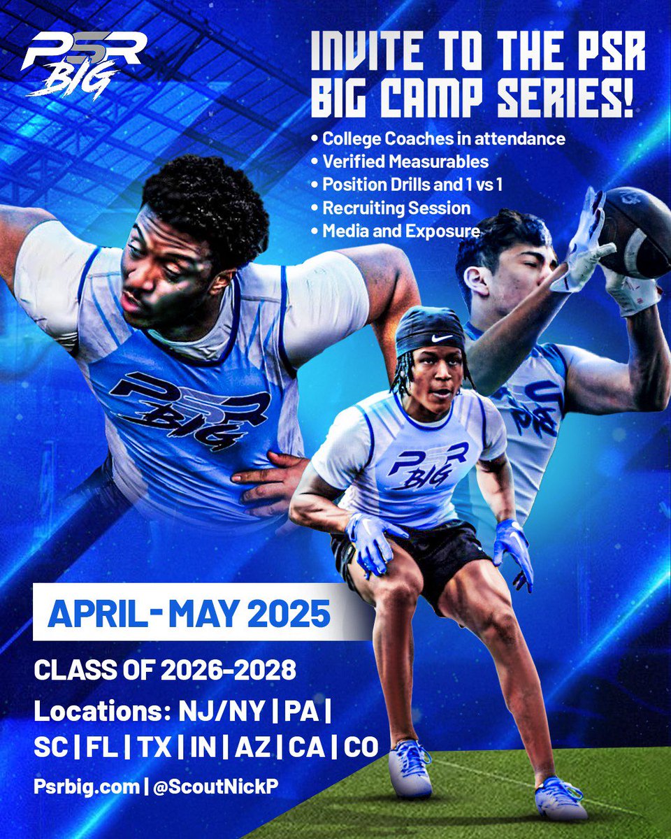 James Betres (@jbetres95) on Twitter photo Blessed to get an Invite to the PSR Big Camp by <a href="/ScoutNickP/">Coach Nick Pennisi</a>
<a href="/Coach_Reeves21/">Coach Josh Reeves, M.Ed.</a> <a href="/coachCEnglish/">Coach English</a> <a href="/CoachL__/">Coach L</a> <a href="/RecruitHoover/">#RecruitHoover</a> <a href="/BucsFootball/">Hoover Bucs Football</a> Blessed to get an Invite to the PSR Big Camp by <a href="/ScoutNickP/">Coach Nick Pennisi</a>
<a href="/Coach_Reeves21/">Coach Josh Reeves, M.Ed.</a> <a href="/coachCEnglish/">Coach English</a> <a href="/CoachL__/">Coach L</a> <a href="/RecruitHoover/">#RecruitHoover</a> <a href="/BucsFootball/">Hoover Bucs Football</a>
