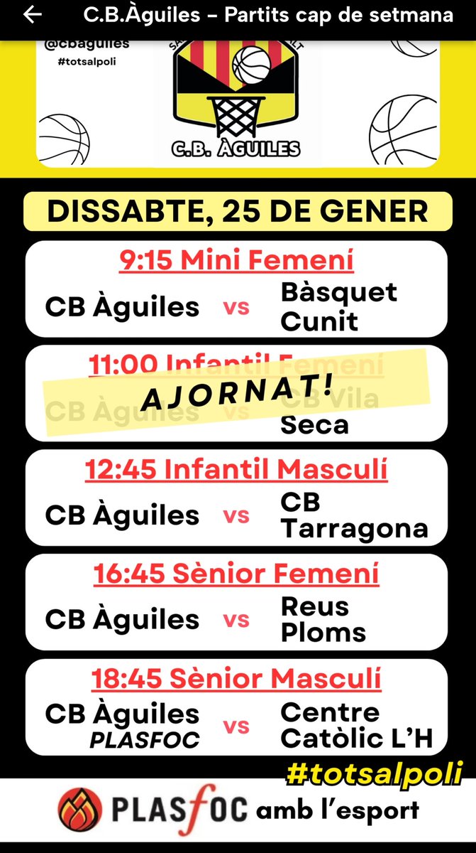 Club Bàsquet Àguiles (@cbaguiles) on Twitter photo 