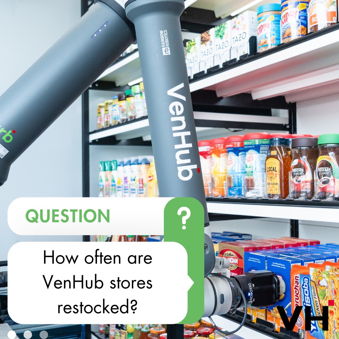 How often are VenHub stores restocked?

The restocking frequency depends on the store's inventory levels and customer demand. VenHub's advanced inventory management system monitors stock levels in real-time, allowing for efficient and timely restocking as needed. 🦾