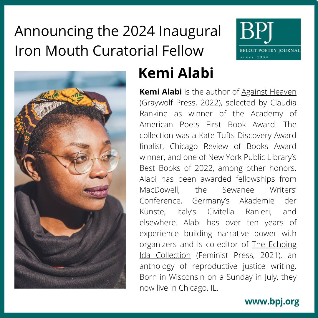 BeloitPoetryJournal tweet media