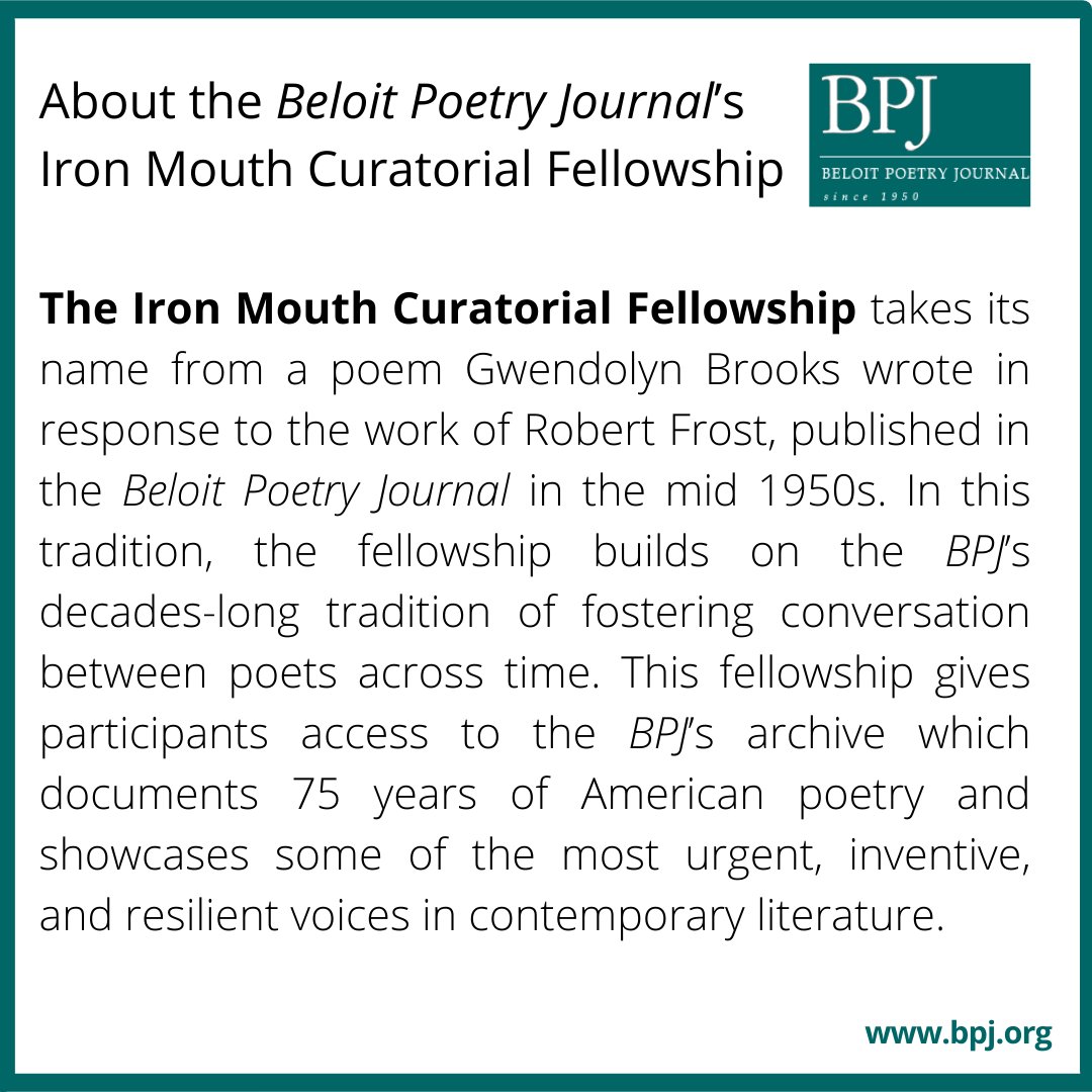 BeloitPoetryJournal tweet media