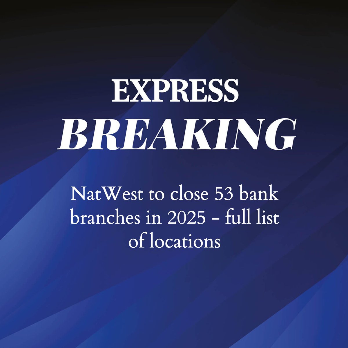 Daily_Express's tweet image. BREAKING: The shift to online banking continues 😮

express.co.uk/finance/person… @_katieelliott #DailyExpress #NatWest #Finance