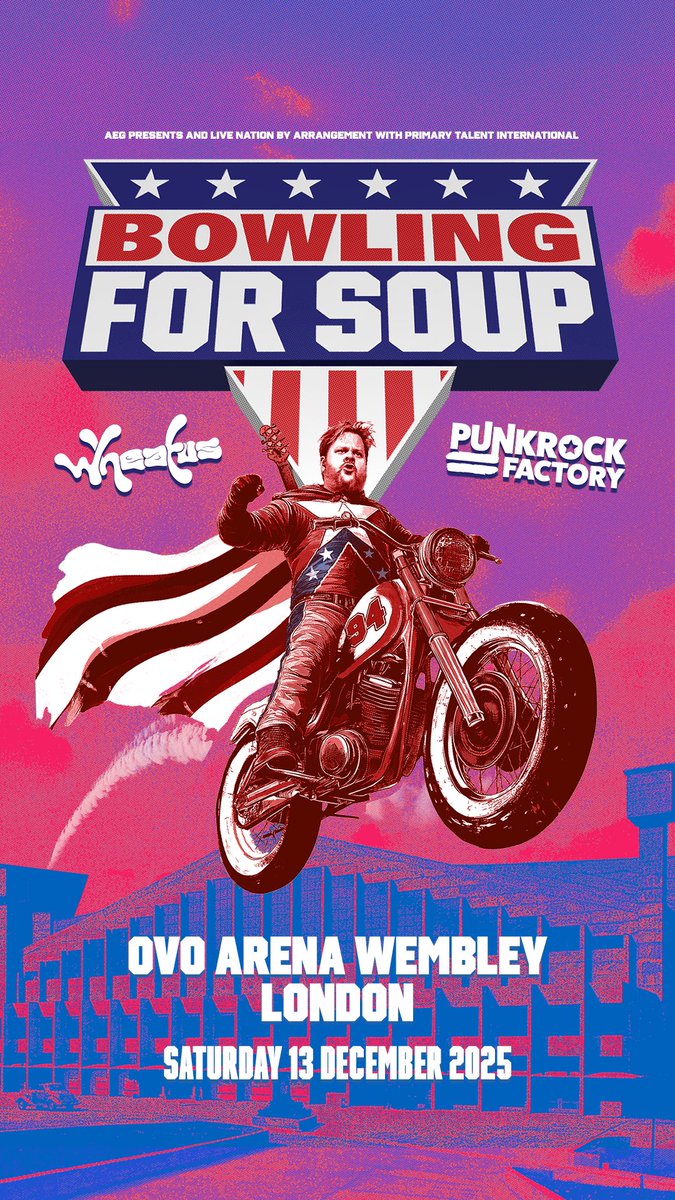 wheatus's tweet image. WE&apos;RE PLAYING WEMBLEY ARENA