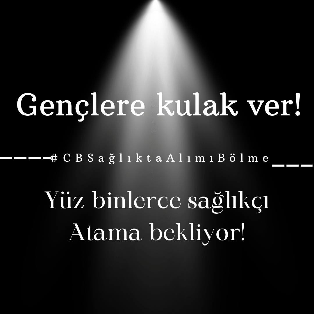 Sağlıklı nesiller için güçlü bir sağlık sistemine ihtiyaç vardır. Sağlık sisteminin güçlenmesi için de personel eksiği acilen yüksek sayıda istihdam ile acilen giderilmelidir. <a href="/RTErdogan/">Recep Tayyip Erdoğan</a>
#CBSağlıktaAlımıBölme