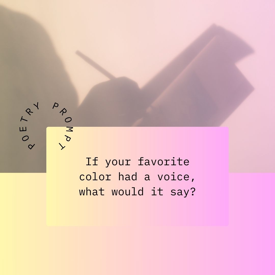 DSHINC1's tweet photo. 🎭✨ “If your favorite color had a voice, what would it say?” That’s the start of today’s poetry prompt! Let your imagination flow, and let’s make some colorful verses! 🌈💬
#poetry #poetryevents #poetrystandup #comedy #comedyevents #soulmusic #rbmusic #music #musicevents #e... https://t.co/zZPfk5RH9j