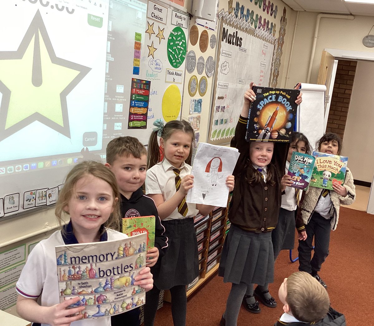 Book club time! One of the children has even written their own story about the characters from Harry Potter📚 #stherbertsreading