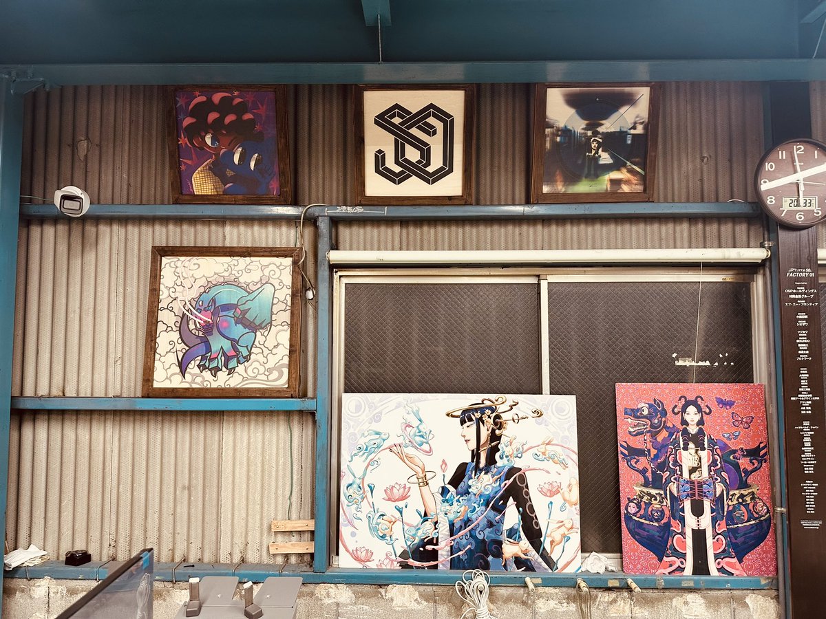 rj_graphics's tweet photo. サンクラールの工房”ファクトリーゼロワン”で今日集合しましたが、色々なクリエイターさんの作品が飾られておりました😀
https://t.co/cqTjt2jinu
 
#FACTORY01 #サンクラール https://t.co/48NsCGTbPx