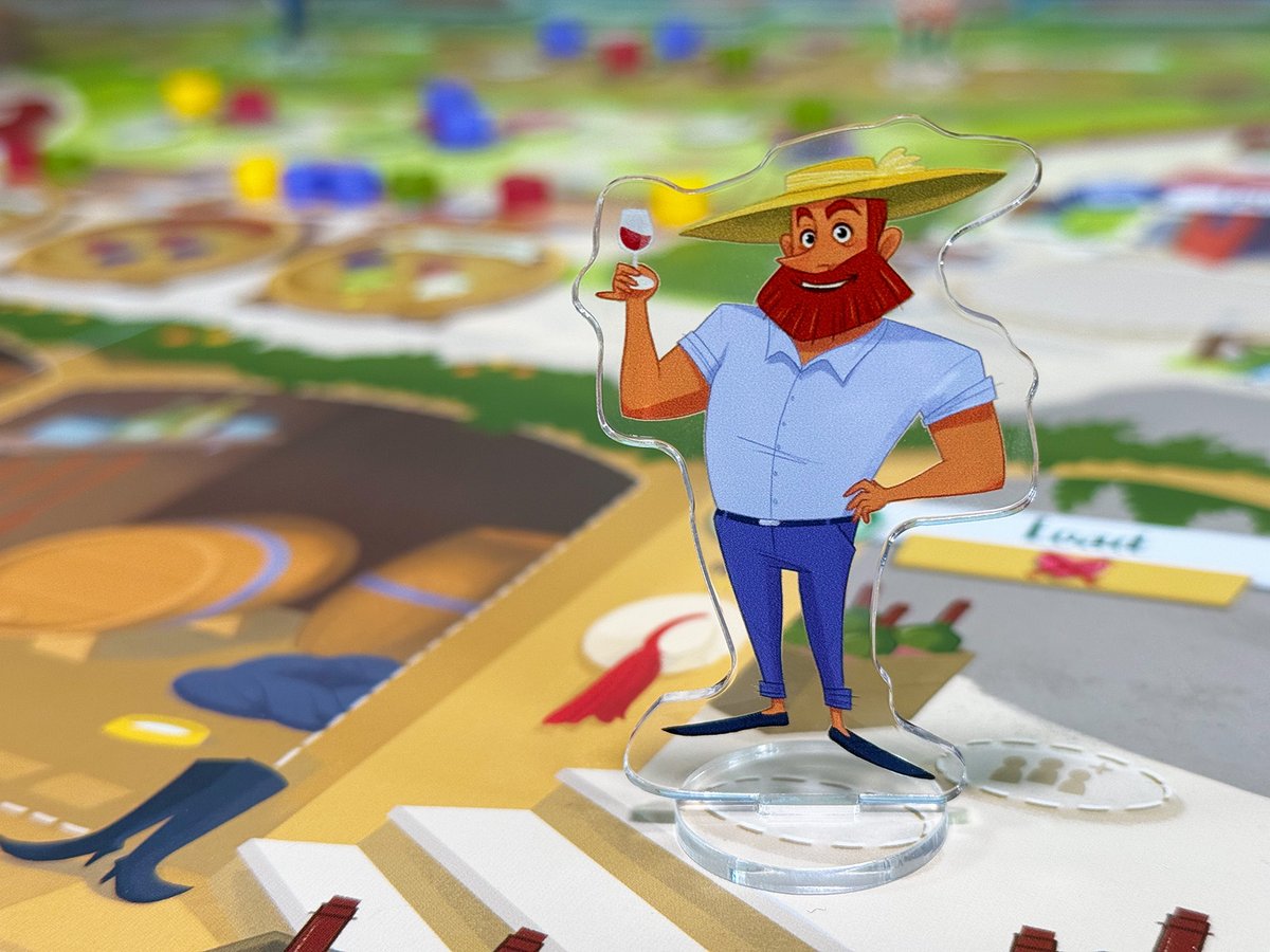 🤔 Strategic turns + 😃 satisfying gameplay + 🍷 winemaking = 🍇 Vineyard!
You're invited to this delightful valley that offers the perfect pairing of shared worker placement and action selection.
Make sure you're ready to join us when we launch!
kickstarter.com/projects/ebara…