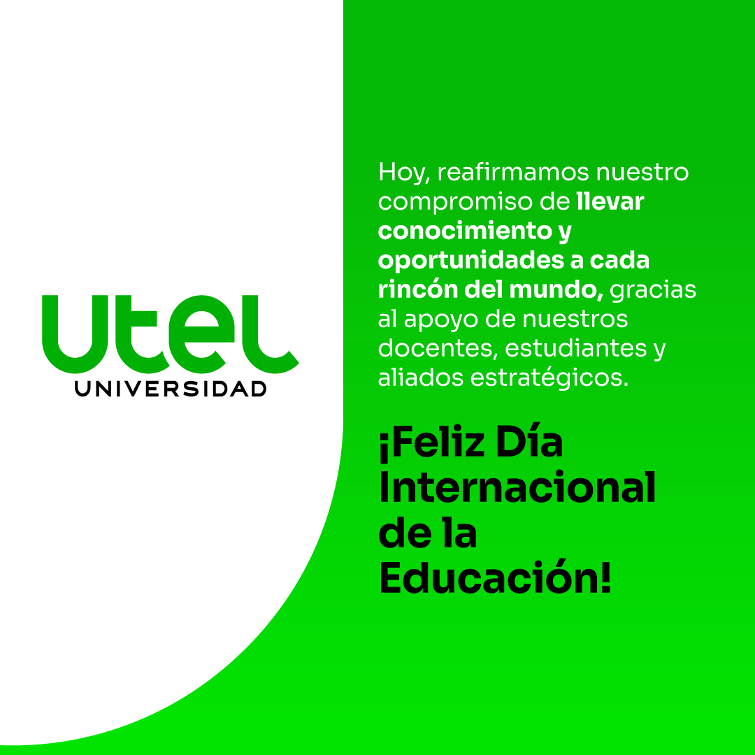 En el Día Internacional de la Educación, celebramos a nuestra comunidad y que aprender es abrir las puertas a nuevas oportunidades para alcanzar nuestros objetivos.  
¡Conócenos!👉 ss.utel.edu.mx/0A6svaYr
#DíaInternacionalDelaEducación #24deEnero #UtelUniversidad