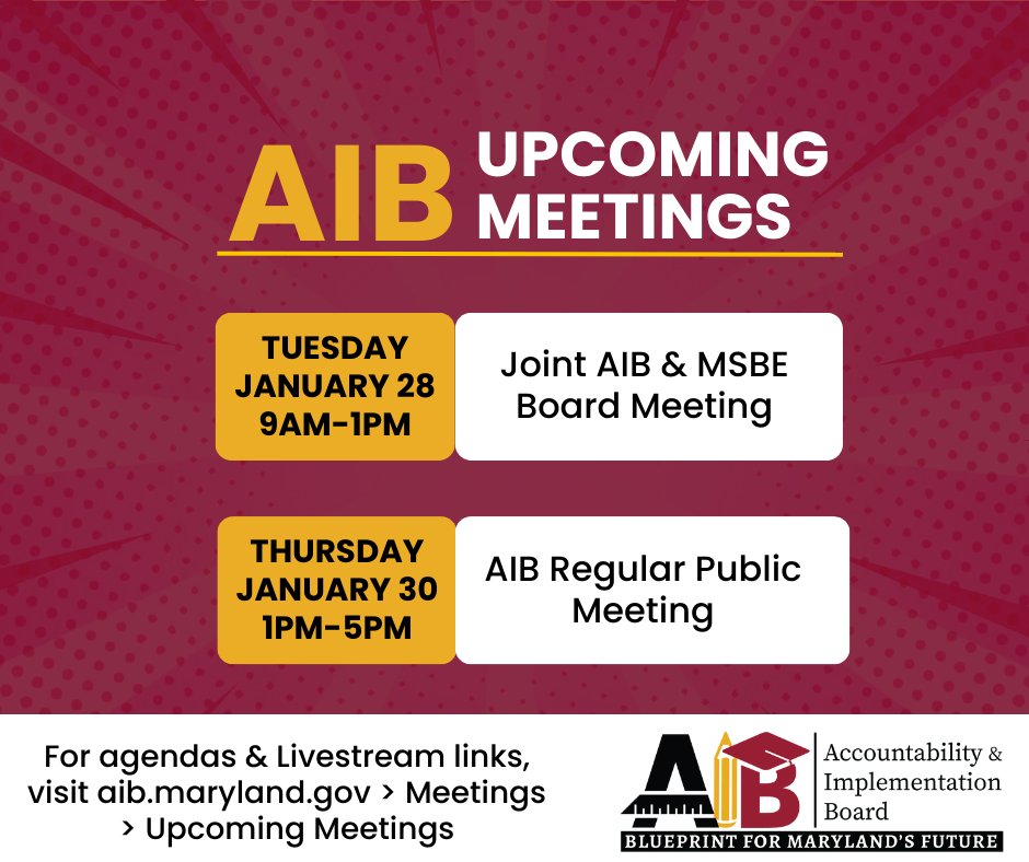 Maryland Blueprint AIB tweet media