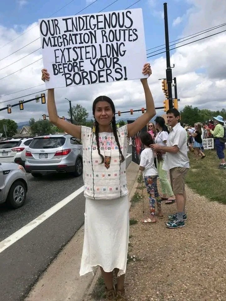 Indigenous people aren’t illegal on indigenous land!