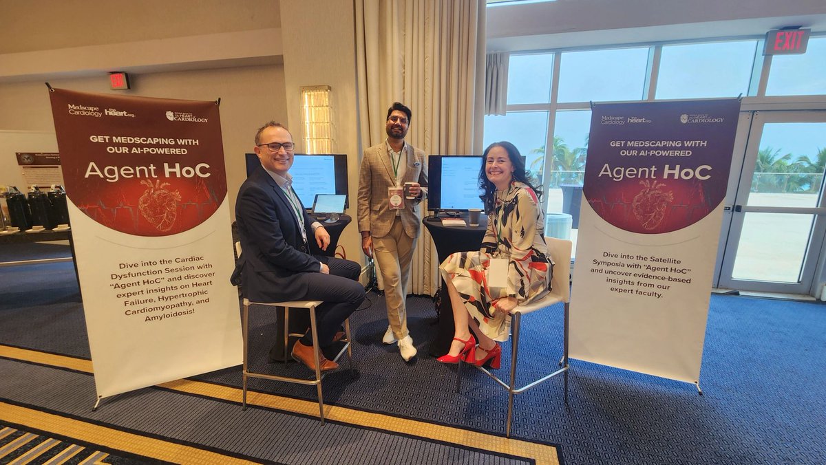 Medscape's tweet photo. Welcome to the Heart of Cardiology! ๐ Be sure to stop by the Exhibit Hall to network, engage in interactive activities, and discover the latest advancements in cardiology, and meet the team! ๐
#HeartOfCardio #ExhibitHall #CardiologyInnovations #CardiologyEducation https://t.co/2YSmgELQHI