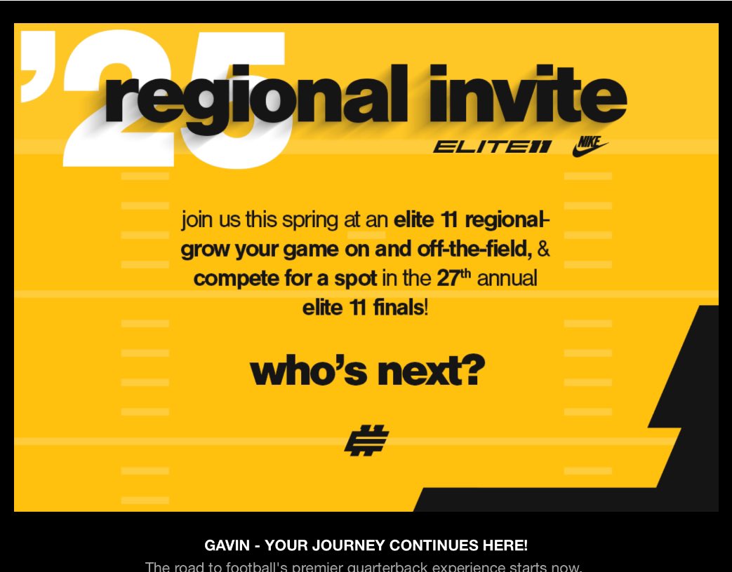 GavinMarshalek1's tweet photo. Thank you @Elite11 and @Stumpf_Brian for the invite. Excited to compete 

@GOBIGRED19 @QB_Factory @nexgenscouting @mfarrellsports @QBCoachBaucia @VAPORTRAIL2471 https://t.co/IeHdJubvik