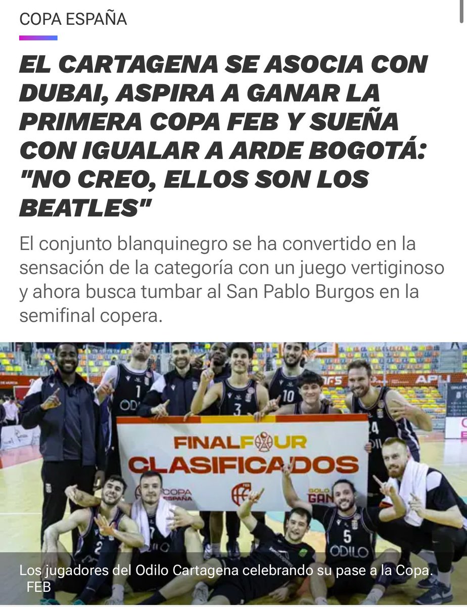 cb_cartagena's tweet photo. ✍🏼Entrevista de los compañeros de @relevo 🤩⬇️

📰 https://t.co/idopPxEVDp https://t.co/m2ZkKznppD