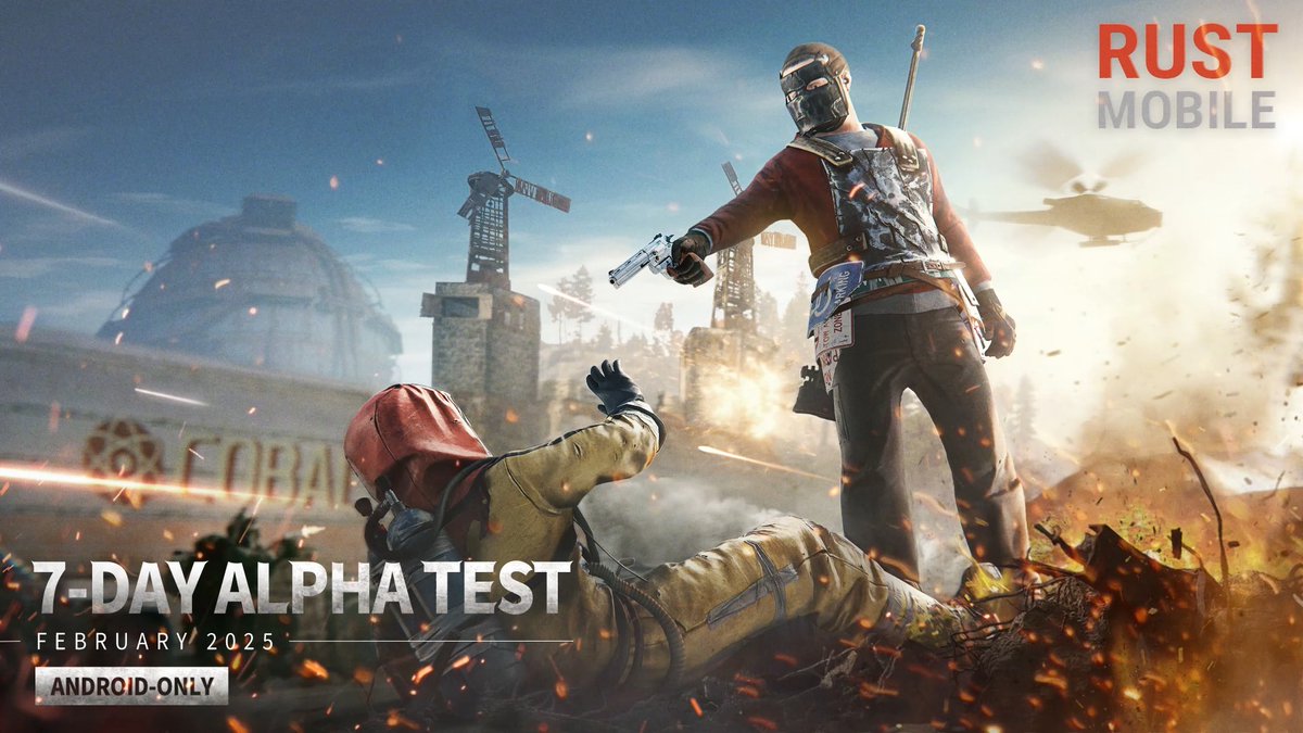 DramicGaming's tweet image. 🚨 Rust Mobile Has Announced CBT For 7 Days.

Test Details:- 
Test Start-  Feb 14, 2025, 01:00 UTC
Test End - Feb 22, 2025, 08:00 UTC

Region: Canada
Device: Android Only
Min Spec: Snapdragon 8 Gen 1, 
6GB RAM, 
4GB storage

Stay tuned for sign-up details! #Gaming #RustMobile