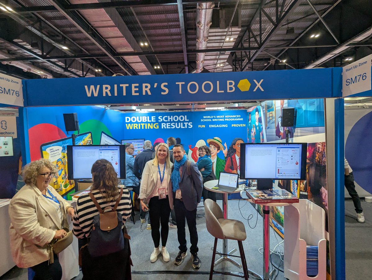 Zoom sur Writer's Toolbox au #Bett2025 ⤵️
Système d'écriture pilotée par l'#IA afin d'améliorer les compétences rédactionnelles des élèves tout au long de leur scolarité.
#Ambition21 #FSE+
#IntelligenceArtificielle