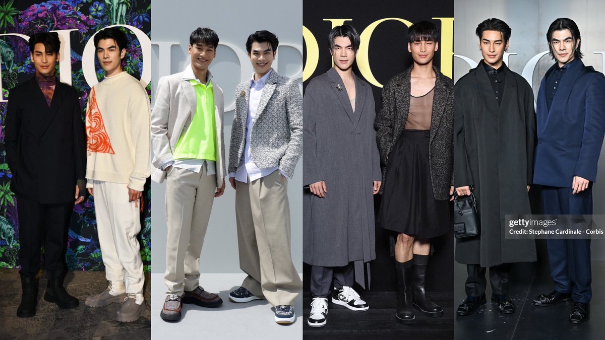 dearnatta1994's tweet photo. Mileapo with Dior From #DiorFall23 to #DiorWinter25 💚💛
DIOR DUO MILEAPO AT PFW
#MileApoDiorWinter25 https://t.co/cCw4ijAv6P