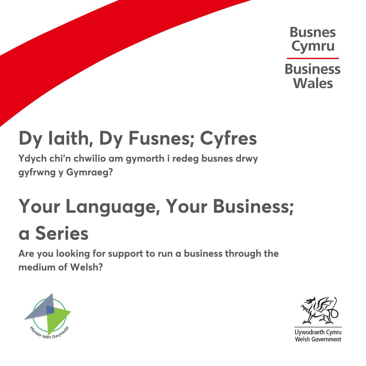 Galw am bob entrepreneur Cymraeg ym Mhwllheli! 

Ydych chi’n chwilio am gymorth i ddechrau busnes eich hun?

👉 Dy Iaith, Dy Fusnes; Cyfres

28.01.2025 | 5:00pm – 7:00pm 

Ymunwch â'r gweithdy yn Pwllheli 👇

@M_Sparc

wales.business-events.org.uk/en/events/your…