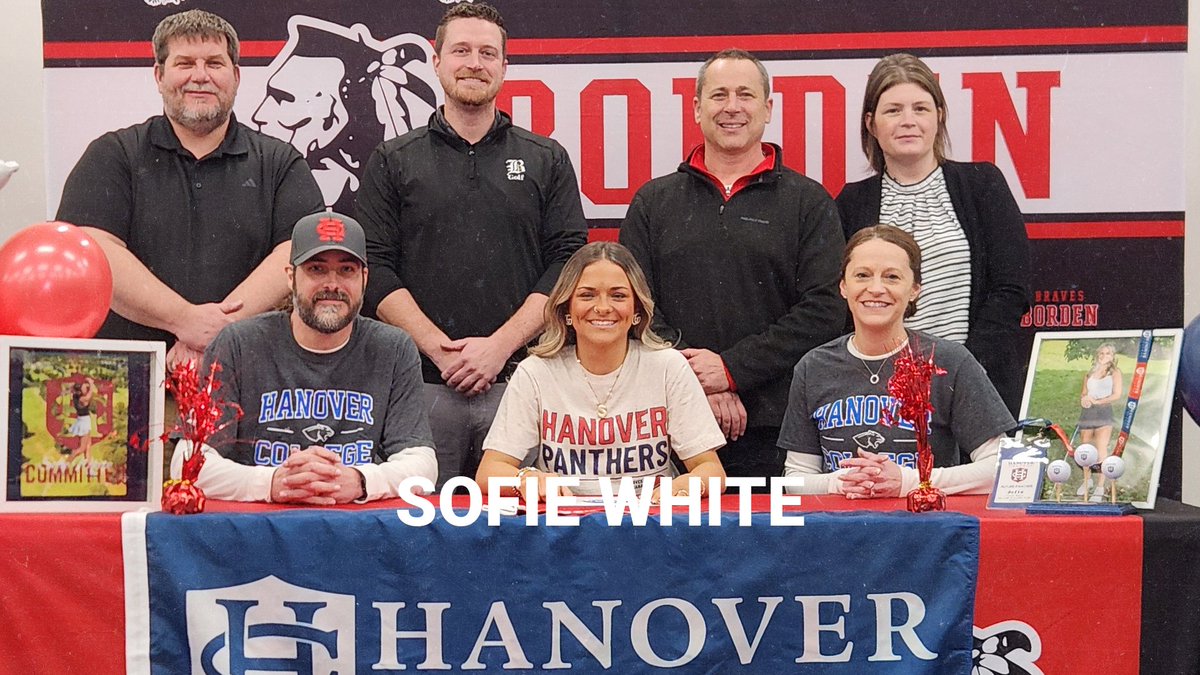 Congratulations to Sofie White as she will continue her education at Hanover and play golf for the Panthers! 
<a href="/joshcookNT/">Josh Cook</a>
<a href="/BordenGolf/">BordenLadyBravesGolf</a>