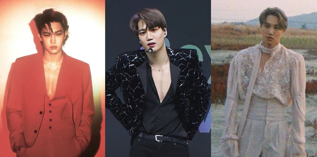 #KAI the big 3 🖤

EXO                          SUPERM                       SOLOIST