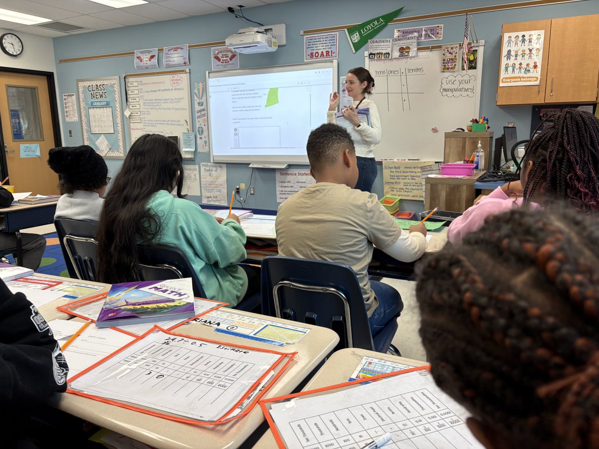 SolleyAACPS's tweet photo. Students in 5th are engaged in math instruction in Ms. Delaney &amp; Ms. Rode’s class! https://t.co/IV0yGgcbl0
