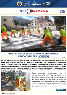 InttContigo's tweet photo. #INTTInforma| INTT refuerza seguridad vial en centros educativos de El Paraíso Lee más aquí https://t.co/xeeShZxCtU https://t.co/l1Cr0CsxgT