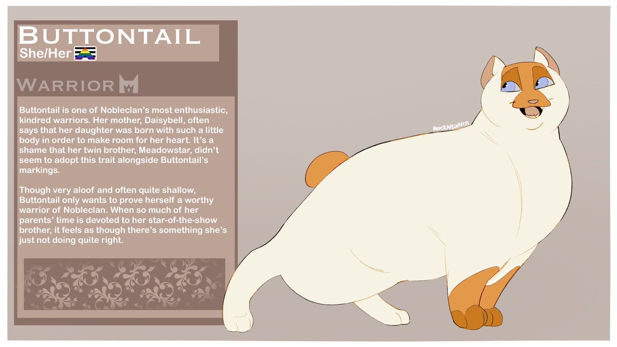 Todays kitty is kin of Meadowstar! #warriorcats #warriorsoc [Nobleclan]