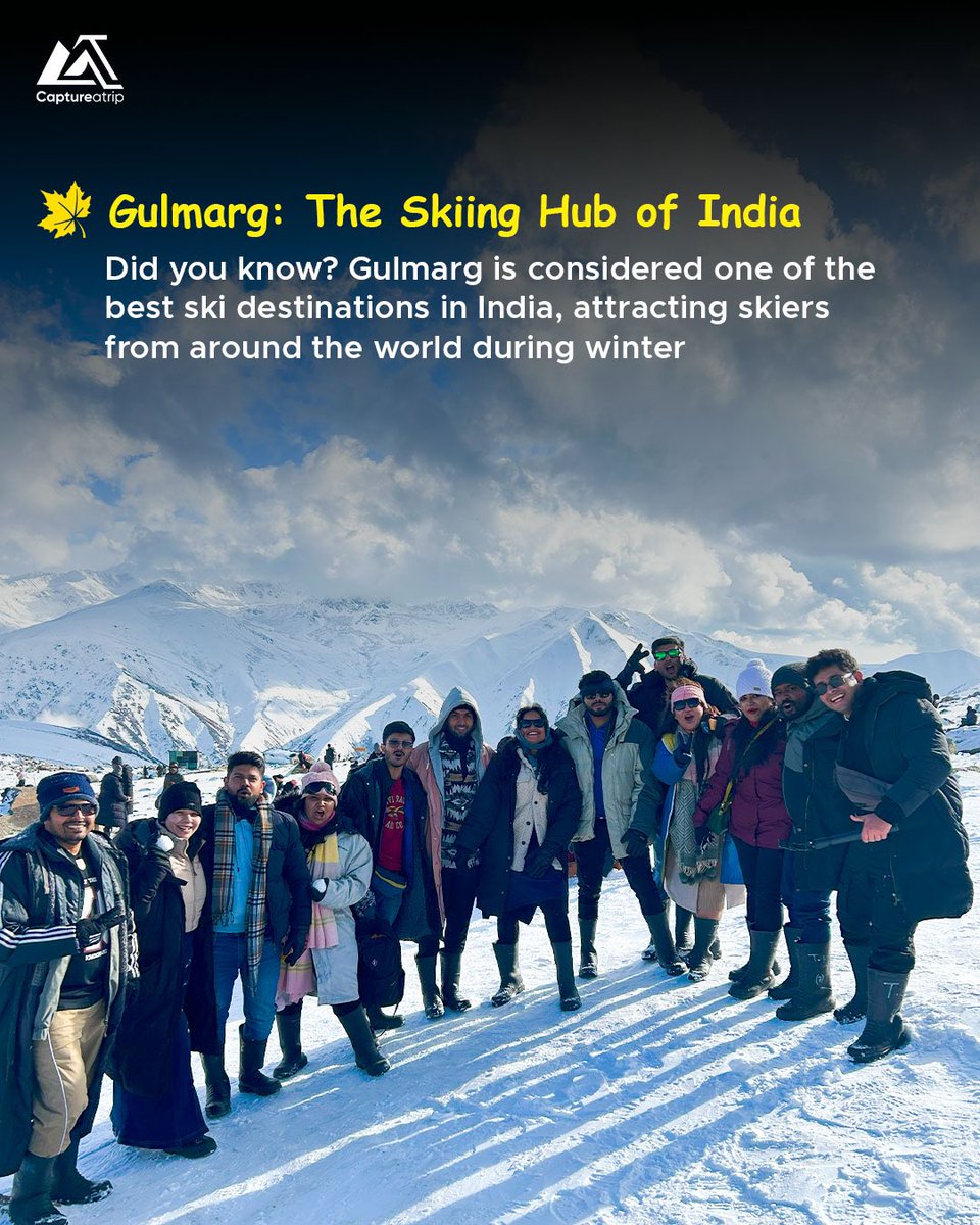 captureatrip's tweet photo. Step into the snowy paradise of Kashmir! ❄️ 

From breathtaking views to serene lakes, winter here is pure magic
Ready for the adventure? 🏔️✨

Join our fun community departures: 
➡️ 08th February 
➡️ 15th February 
➡️ 22nd February https://t.co/TQ7Fj9QCuv