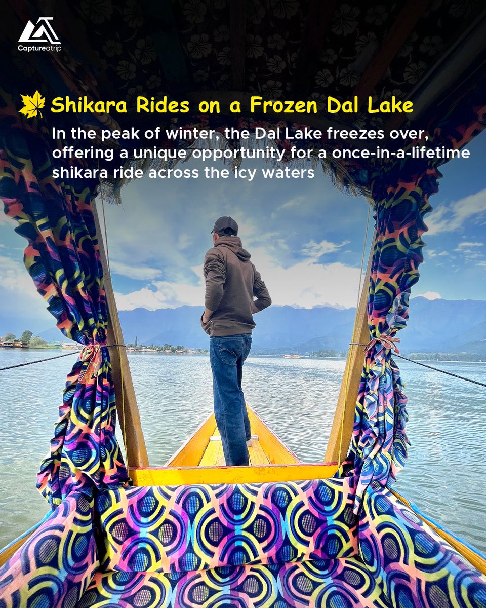 captureatrip's tweet photo. Step into the snowy paradise of Kashmir! ❄️ 

From breathtaking views to serene lakes, winter here is pure magic
Ready for the adventure? 🏔️✨

Join our fun community departures: 
➡️ 08th February 
➡️ 15th February 
➡️ 22nd February https://t.co/TQ7Fj9QCuv