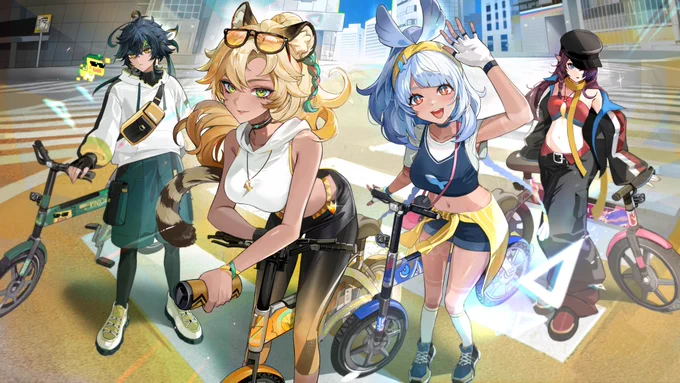 #原神UrbanPulse #ハローサイクリング #原神ハローサイクリングコラボ 