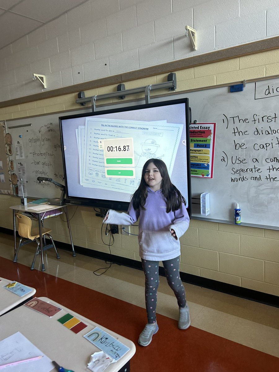 Mrs Mangoff (@teachthemmissm) on Twitter photo Synonym matching today as we wrap up our second vocab unit in ROAR block! Engagement high because we love to beat the clock:) <a href="/Hamilton_LN/">Linden Elementary</a> Synonym matching today as we wrap up our second vocab unit in ROAR block! Engagement high because we love to beat the clock:) <a href="/Hamilton_LN/">Linden Elementary</a>