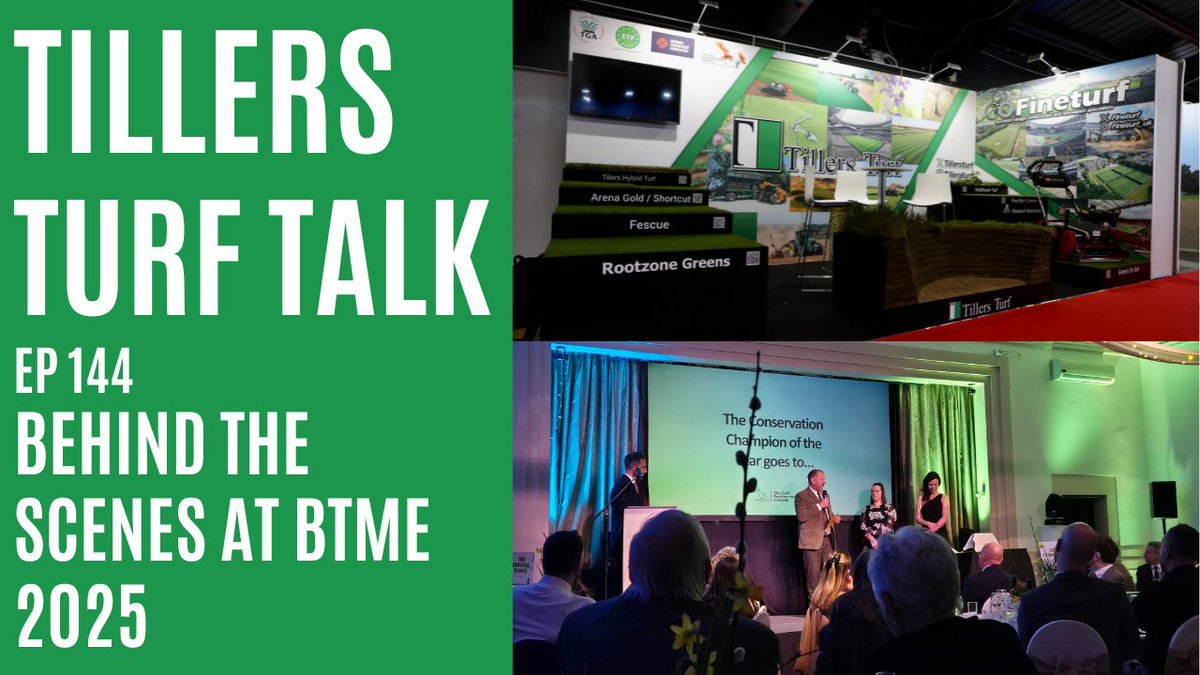 Tillers Turf (@tillersturf) on Twitter photo Join us on this week's Tiller's Turf Talk as Richards takes us behind the scenes at <a href="/BIGGALtd/">British & International Golf Greenkeepers Assn.</a> #BTME2025 and shares his experience at the <a href="/golfenvawards/">Golf Environment Awards</a>.
Watch the full video here:
youtu.be/sqL1J4vj_NU
#TillersTurfTalk #BTME Join us on this week's Tiller's Turf Talk as Richards takes us behind the scenes at <a href="/BIGGALtd/">British & International Golf Greenkeepers Assn.</a> #BTME2025 and shares his experience at the <a href="/golfenvawards/">Golf Environment Awards</a>.
Watch the full video here:
youtu.be/sqL1J4vj_NU
#TillersTurfTalk #BTME