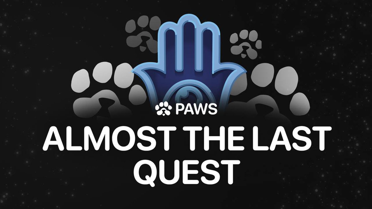 PAWS Almost Last Quest?

1). Go to Task page.

2). Place 5 fingers on your screen to claim.