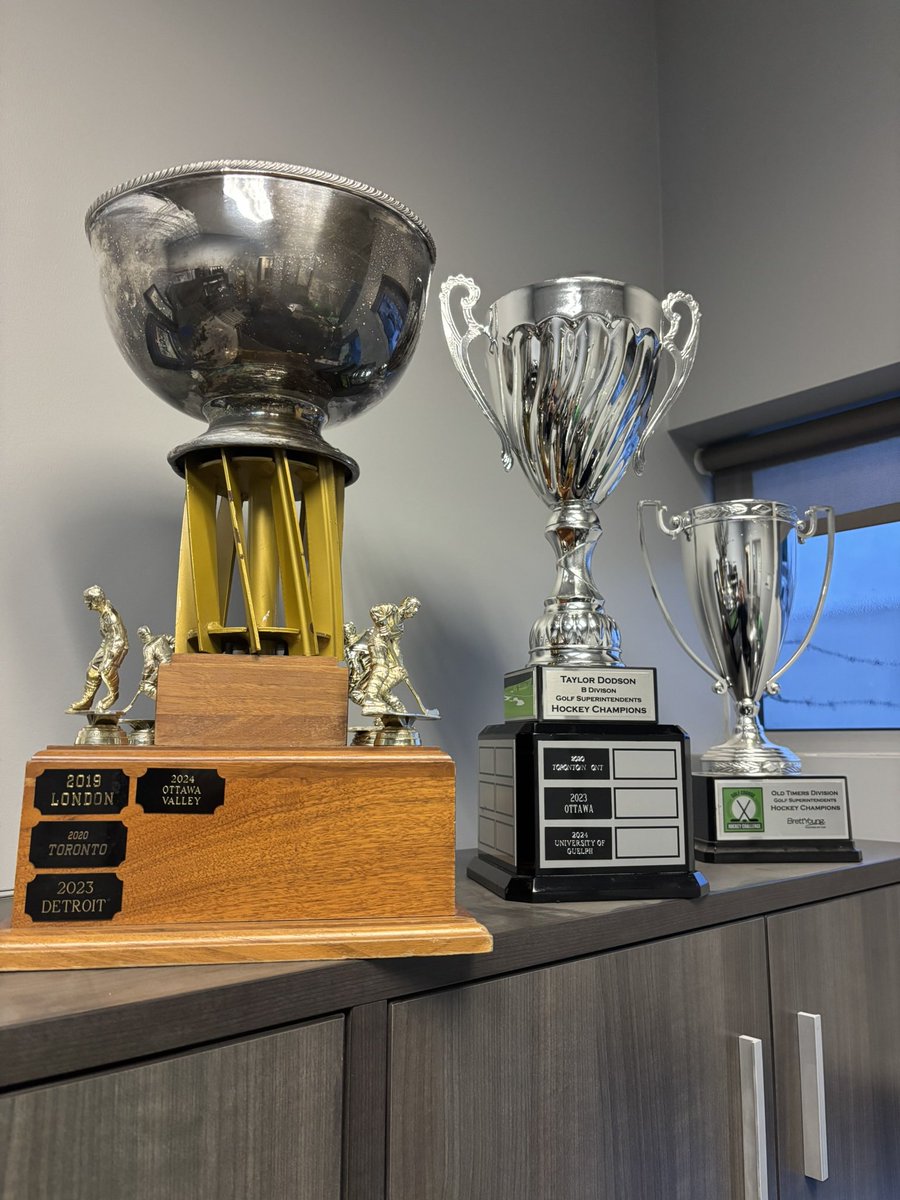 Mike Creed (@mikecreed13) on Twitter photo Trophies are ready for Monday! Are you ready for the Cellies!! <a href="/CourseHockey/">Golf Course Hockey Challenge</a> Trophies are ready for Monday! Are you ready for the Cellies!! <a href="/CourseHockey/">Golf Course Hockey Challenge</a>