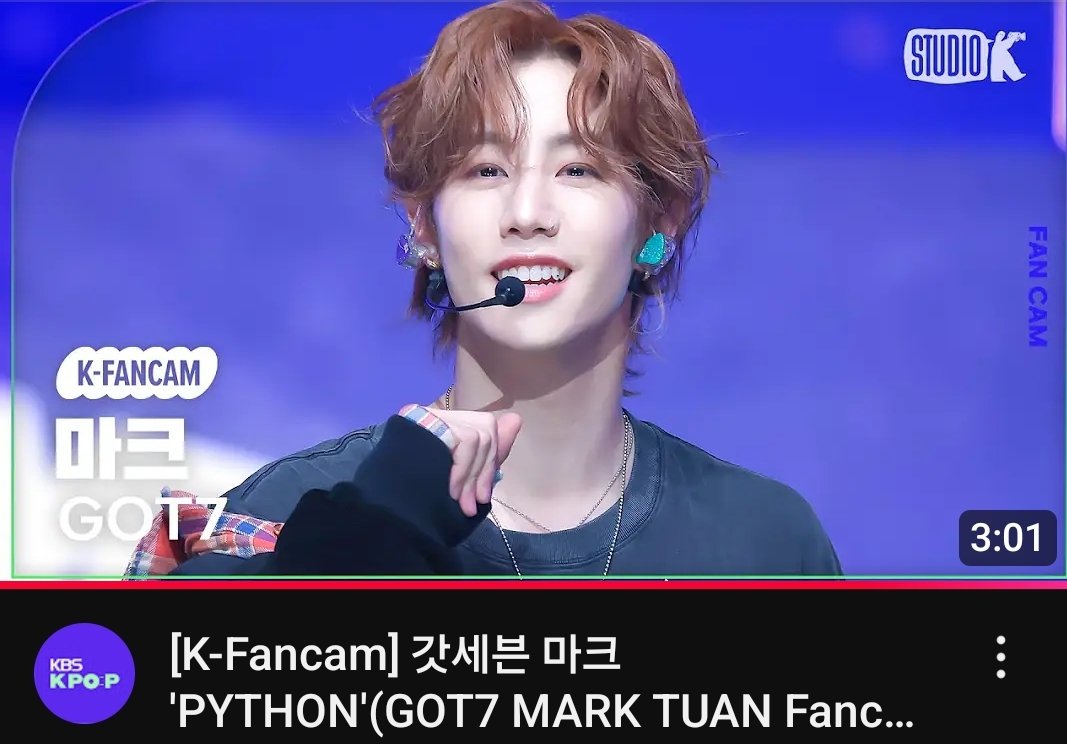 K-Fancam] GOT7 Mark Tuan 'PYTHON' @ Music Bank 250124 Don't forger to leave  some like, comment and share!✌️ 📺 https://t.co/wvTYyLShHL  #PYTHONonMusicBank #WINTER_HEPTAGON #MarkTuan #Mark #段宜恩 #마크 @marktuan #GOT7  #갓세븐 @GOT7 @GOT7Official, image size:1067x744