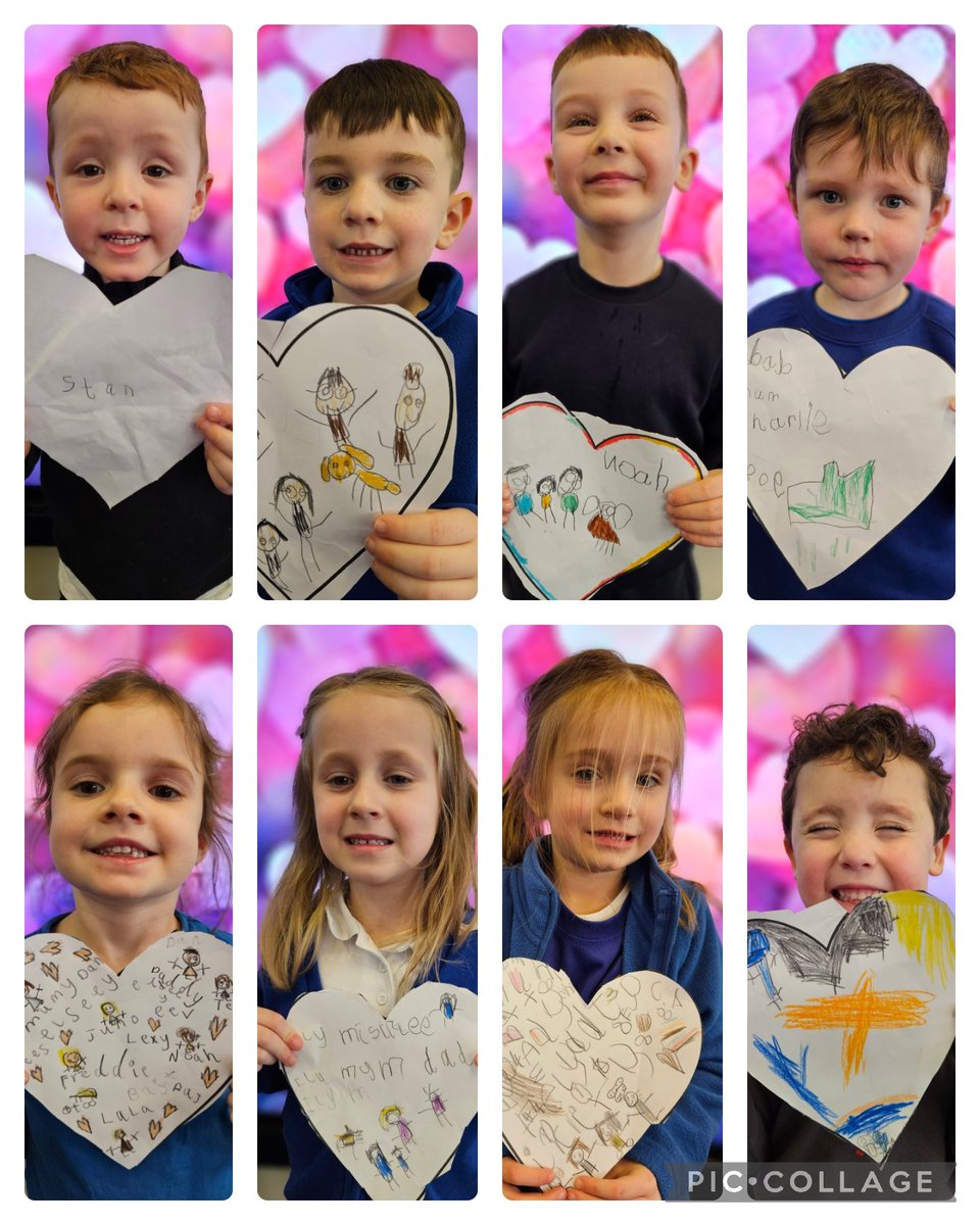 MrsLee24's tweet photo. To celebrate Santes Dwynwen, Dosbarth Onnen filled their hearts with all of the people they love💕 @SychdynSchool https://t.co/w4SO77f50p
