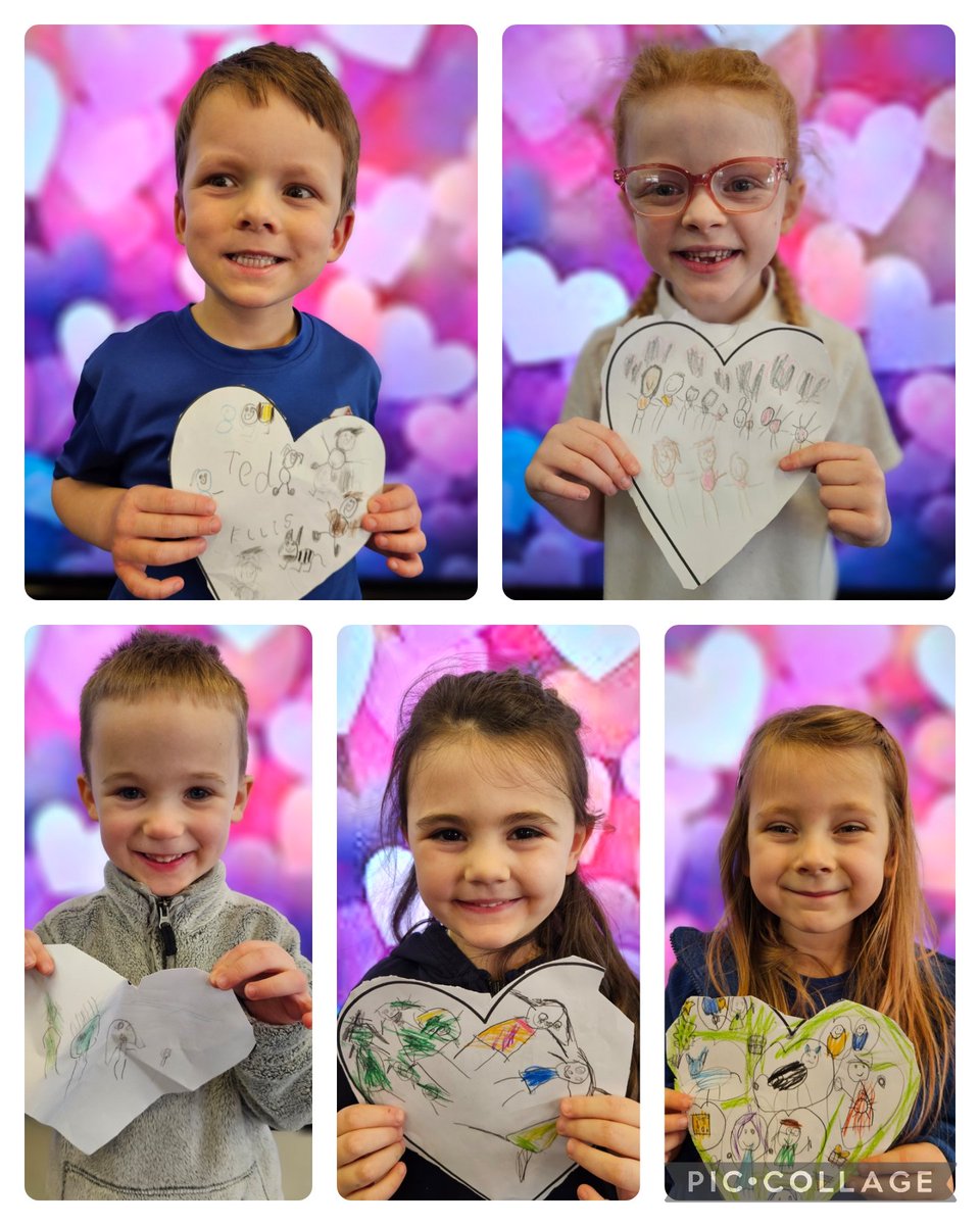 To celebrate Santes Dwynwen, Dosbarth Onnen filled their hearts with all of the people they love💕 <a href="/SychdynSchool/">Ysgol Sychdyn</a>