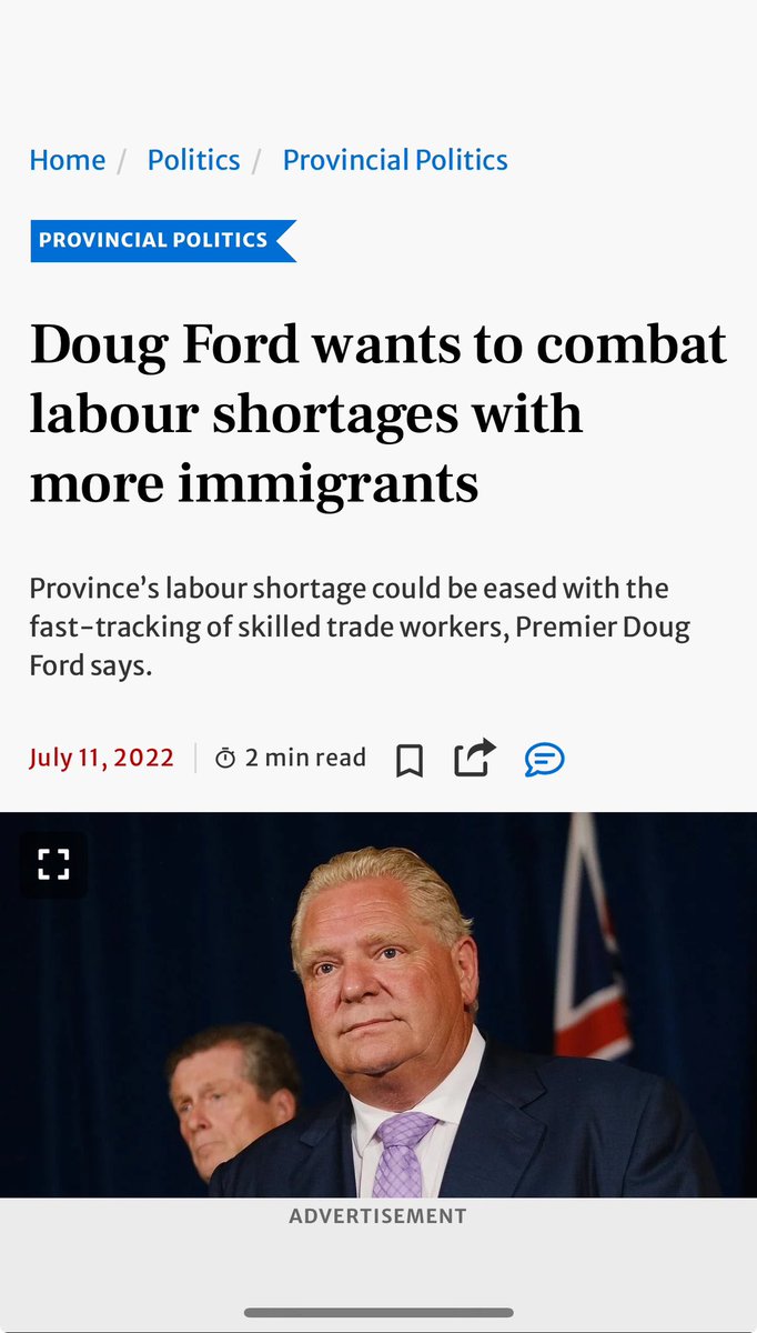 Ontario, remember when you blame Liberals for mass immigration, do note this. It was Doug Ford who asked for it.