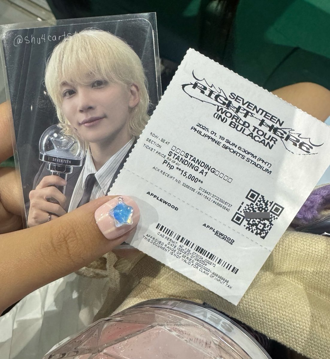 shu4carts's tweet photo. interest check !! ( wts lfb )

jeonghan caratzone pc right here 
own pull 🤍
dm me your offer 💭! 

— gcash
— jnt / sh0pee check0ut (if gumagana pa yung sakin) 

reason: di na nag c-collect :) 

🏷️ seventeen 17rh bulacan carzone https://t.co/SIy9B7ZKba