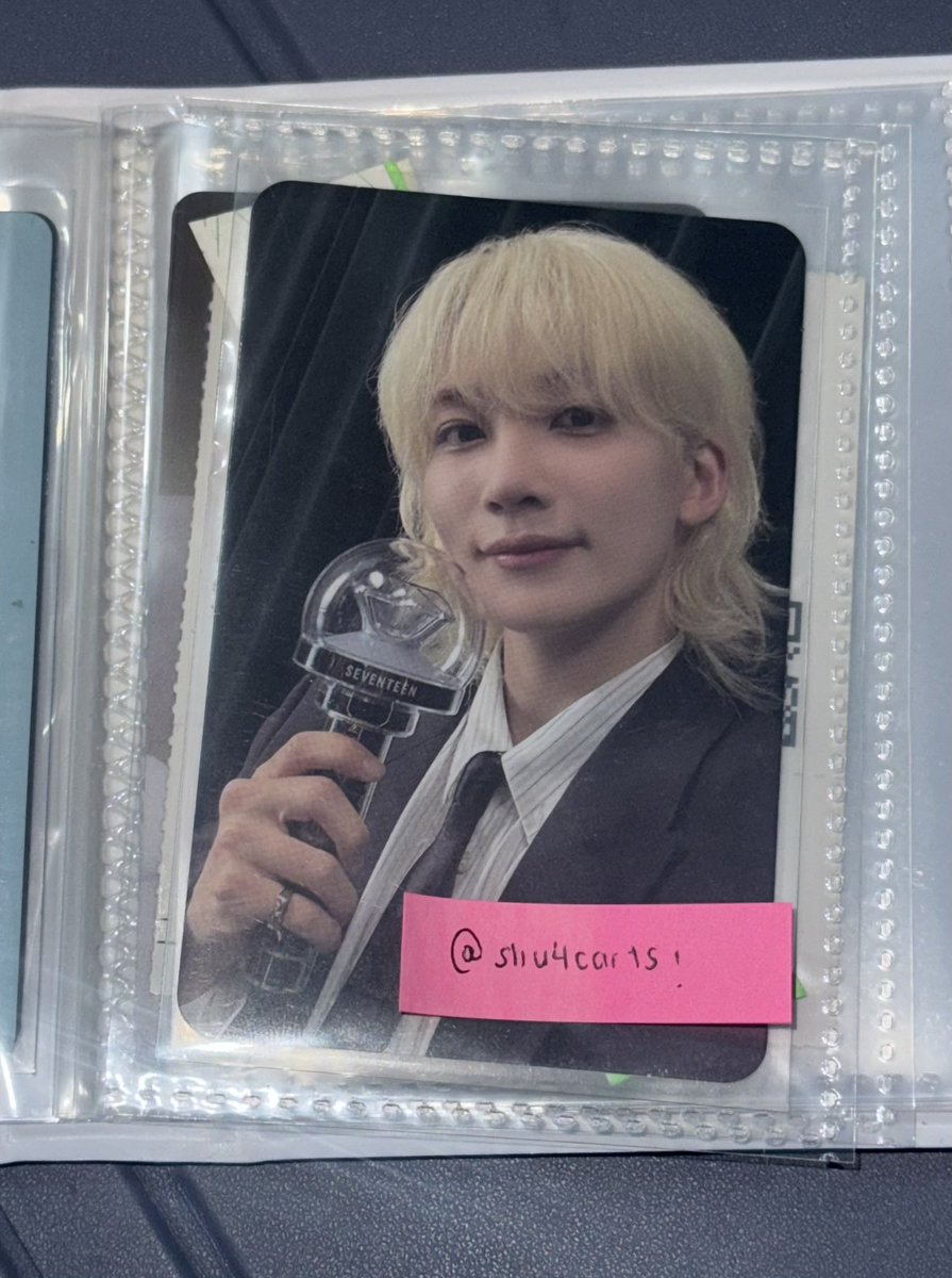 shu4carts's tweet photo. interest check !! ( wts lfb )

jeonghan caratzone pc right here 
own pull 🤍
dm me your offer 💭! 

— gcash
— jnt / sh0pee check0ut (if gumagana pa yung sakin) 

reason: di na nag c-collect :) 

🏷️ seventeen 17rh bulacan carzone https://t.co/SIy9B7ZKba