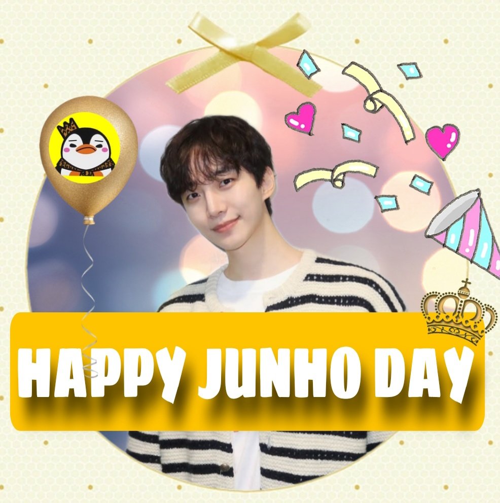 agreement_snow's tweet photo. ジュノお誕生日おめでとう~~~！🎂🎉

しあわせな誕生日を過ごしてね💛✨
歌手活動も新しい作品が見れる日も楽しみ!!
今年も応援してるよ~🫶2PMの活動も待ってるからね✨

＃준호_너의생일에_함께여서_행복해
＃HAPPY_LEEJUNHO_DAY https://t.co/GTb13Va8vQ