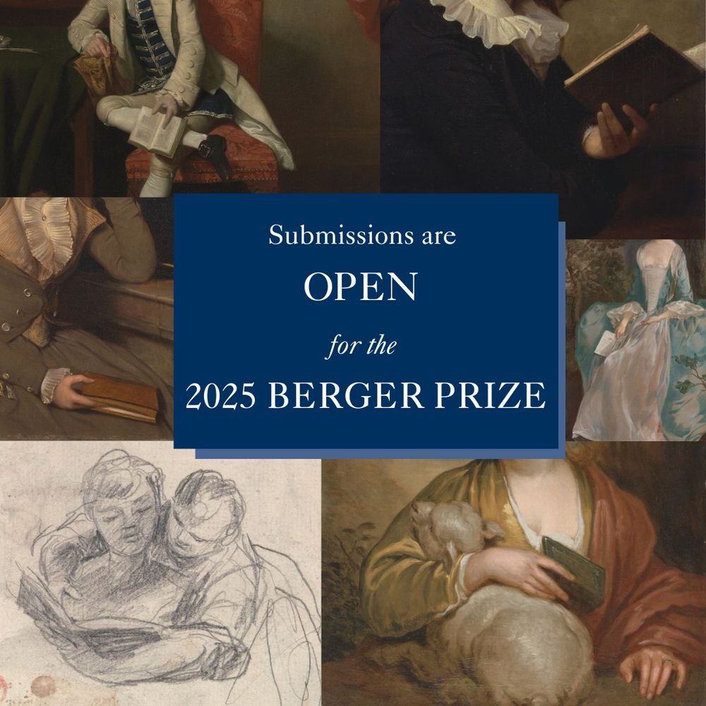 Submissions now open for the 2025 Berger Prize. Any book on British art history is eligible if published in 2024, including on the fine arts, decorative arts, architecture, collecting &amp; patronage, in Britain or by a British artist. More details here: walpolesociety.org.uk/enter-the-berg…