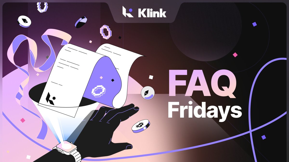 Ready for new answers, Klinkers? 👀

As every Friday, our beloved FAQ Friday is here! Let’s resolve your most-asked questions👇

1️⃣ Is the $KLINK airdrop still live?
A: Yes, the $KLINK airdrop is still live on the Klink mini-app, Klink app, and Zealy! Don’t miss out—join now to
