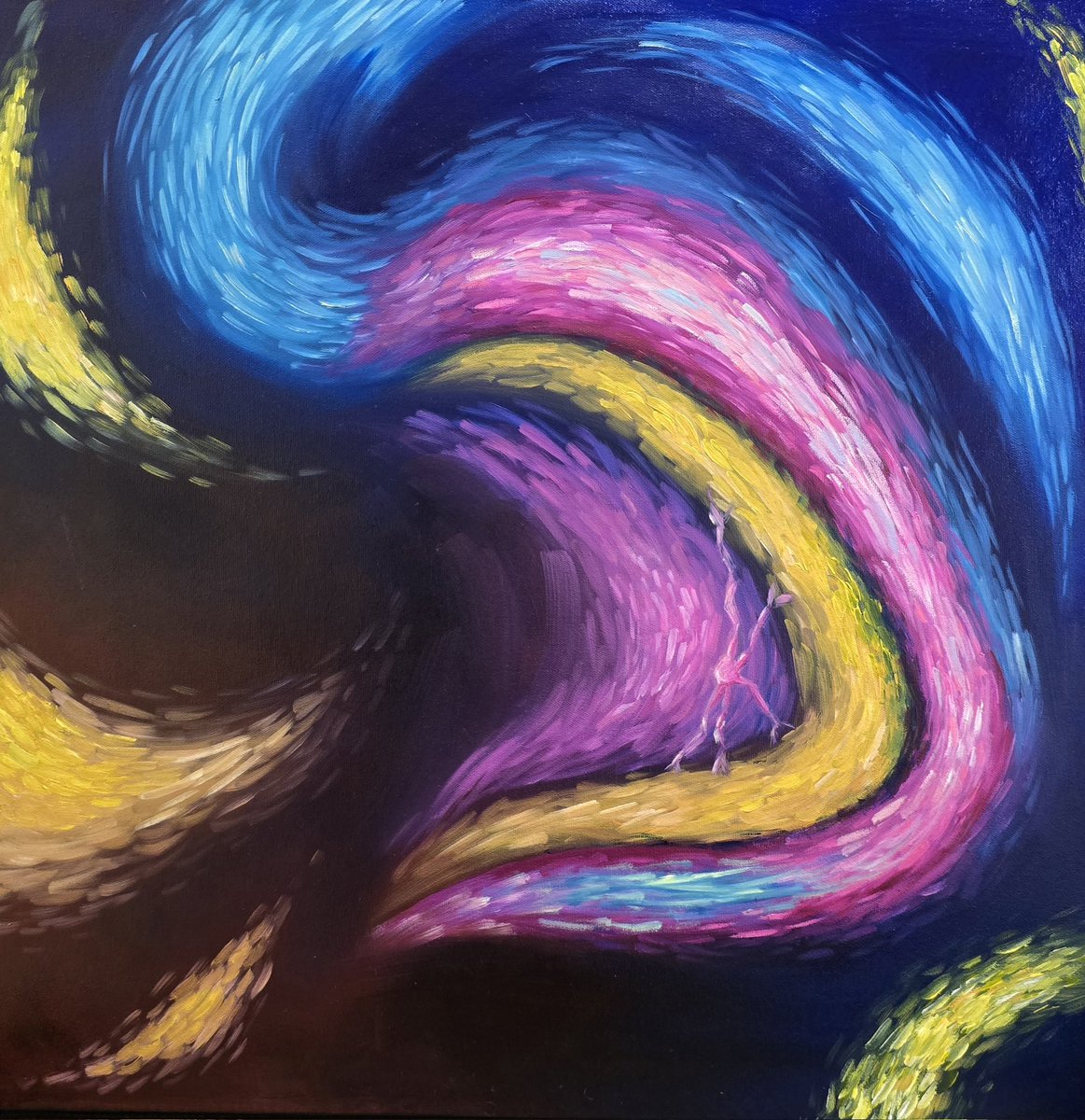 jjb930's tweet image. Not quite #FluorescenceFriday , but I felt compelled to share this painting a student did for me. Amazing job!