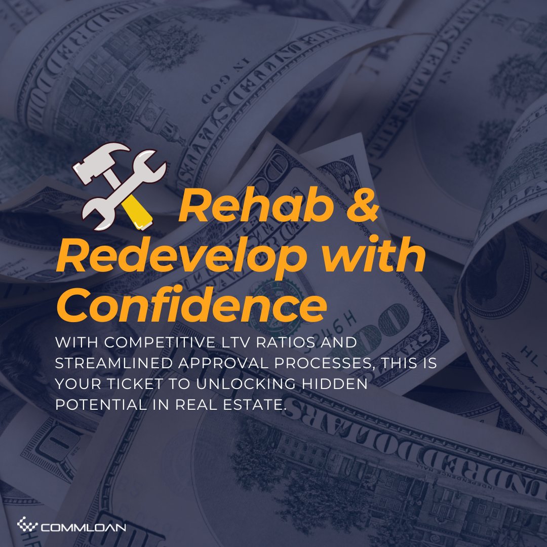 CommLoan's tweet image. With competitive LTV ratios and streamlined approval processes, this is your ticket to unlocking hidden potential in real estate.

📌 Find out how rehab loans work: hubs.li/Q033mf0J0

#RehabLoans #RealEstateRedevelopment #CREOpportunities #FundingSuccess #LoanOriginatorTips