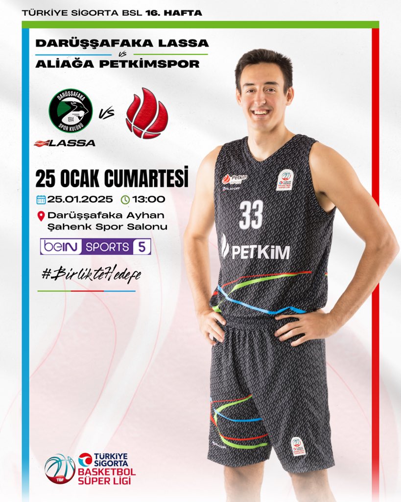 Petkimspor's tweet photo. 📢 BU CUMARTESİ DARÜŞŞAFAKA LASSA DEPLASMANINDAYIZ!

🔥Takımımız, Darüşşafaka Lassa ile 25 Ocak Cumartesi günü saat 13:00’te
karşılaşmaya hazırlanıyor!

❤️‍🔥Enerjik desteğini ekran başından da eksik etmeyen tribün ailemize şimdiden
teşekkür ederiz!

#BirlikteHedefe #BSL https://t.co/Oc4VN5zRf1