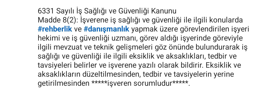JesqoumCrypt's tweet photo. @fatihportakal Fatih Bey, sorumlu bulamayınca kanunen rehber ve danışman olan iş Güvenliği uzmanını suçlu bulmaya çalışıyorlar. Lütfen konuya değinin https://t.co/lJU8xJqVwu