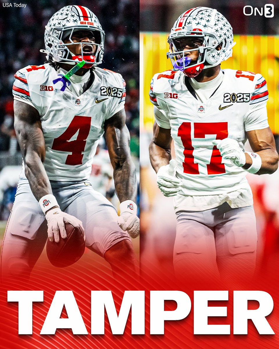 On3's tweet image. NEW: Ohio State is working to retain its top talent after winning the National Championship...

Jeremiah Smith has a $4.5M+ offer and Carnell Tate has a $1M+ offer to enter the Transfer Portal, @PeteNakos_ reports.

Intel: on3.com/news/inside-oh…